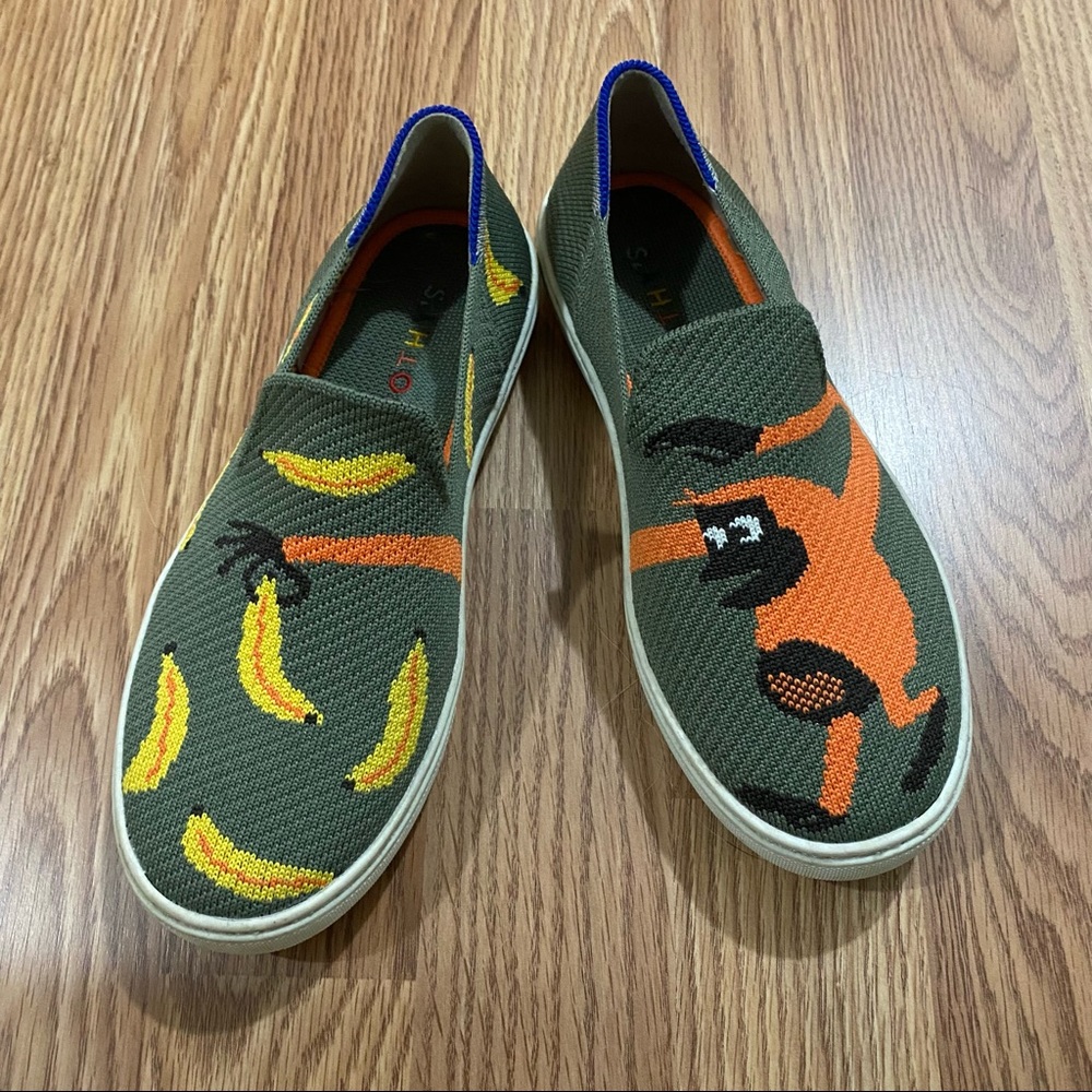 Rothy's Shoes | Kids Rothys “Snack Attack” | Monkey And Bananas Shoes | Size: 4